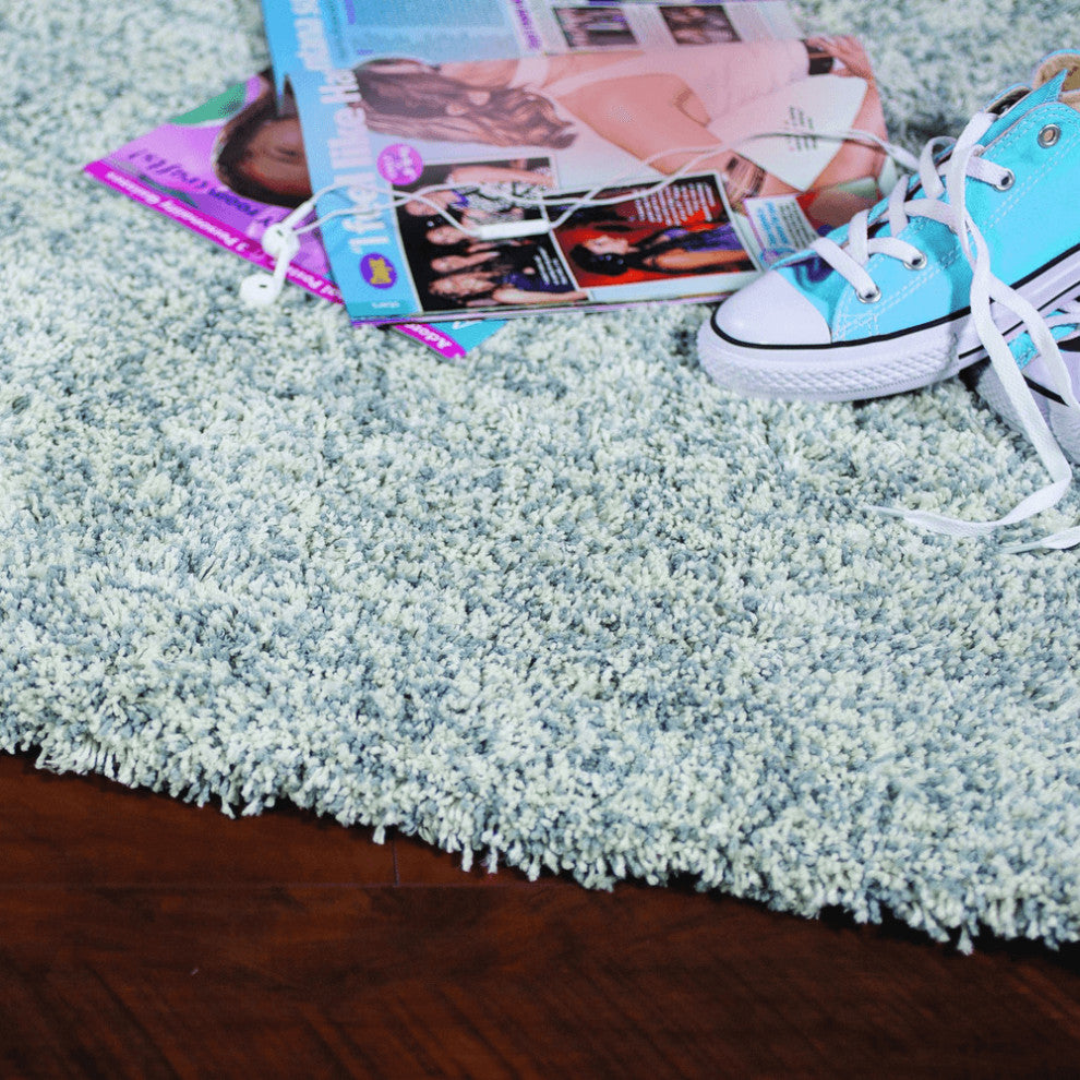 8' X 10' Polyester Slate Heather Area Rug