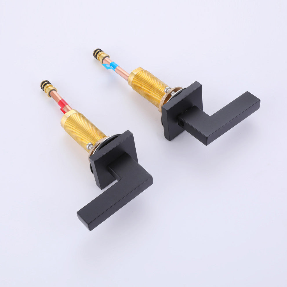 Two-Handle Widespread High Arc Bathroom Faucet