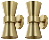 Safavieh Bynner 2Lt 7.25" Wall Sconce, Brass