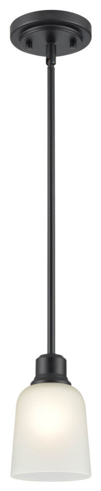 Moven Collection 1-LIght 5" Matte Black Mini-Pendant