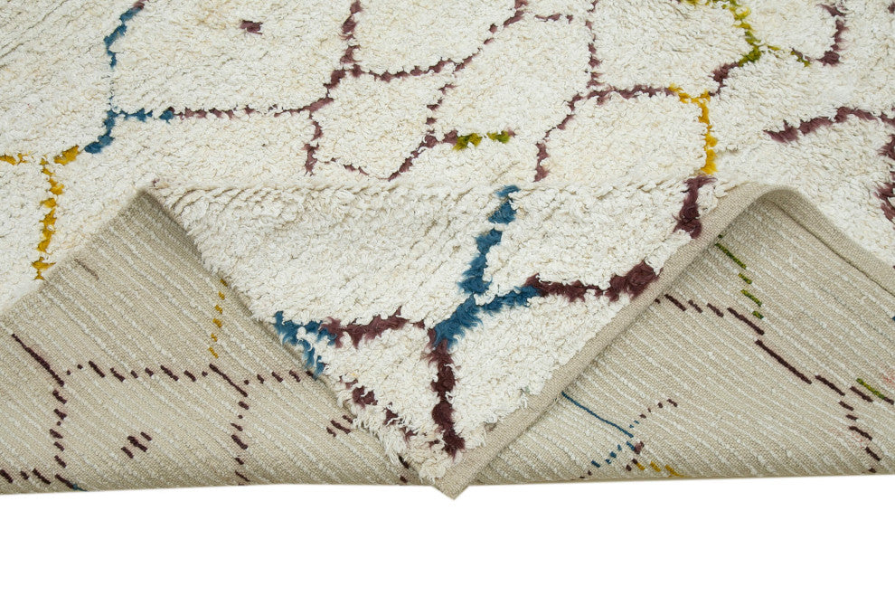 Rug N Carpet - Handmade Unique 7' 5'' x 9' 7'' Moroccan Area Rug