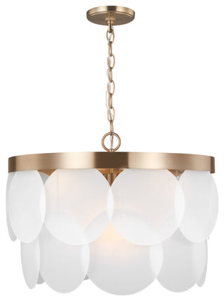 Mellita 6-Light Pendant, Satin Brass