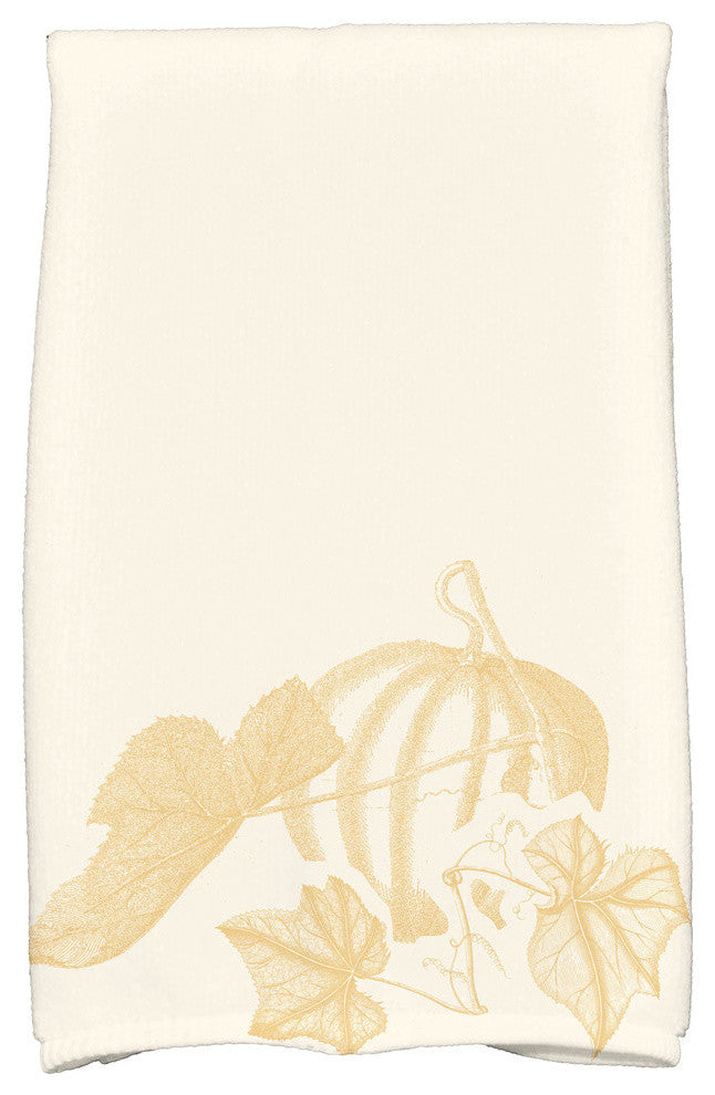 Stagecoach Holiday Floral Print Kitchen Towel, Gold