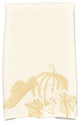 Stagecoach Holiday Floral Print Kitchen Towel, Gold