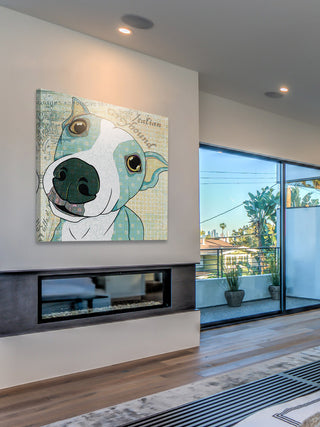 "Italian Greyhound" Art Print, 101x101 cm