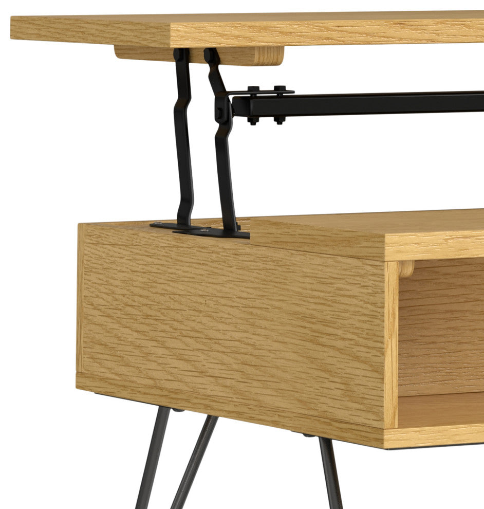 Hunter Small Lift Top Coffee Table, Oak