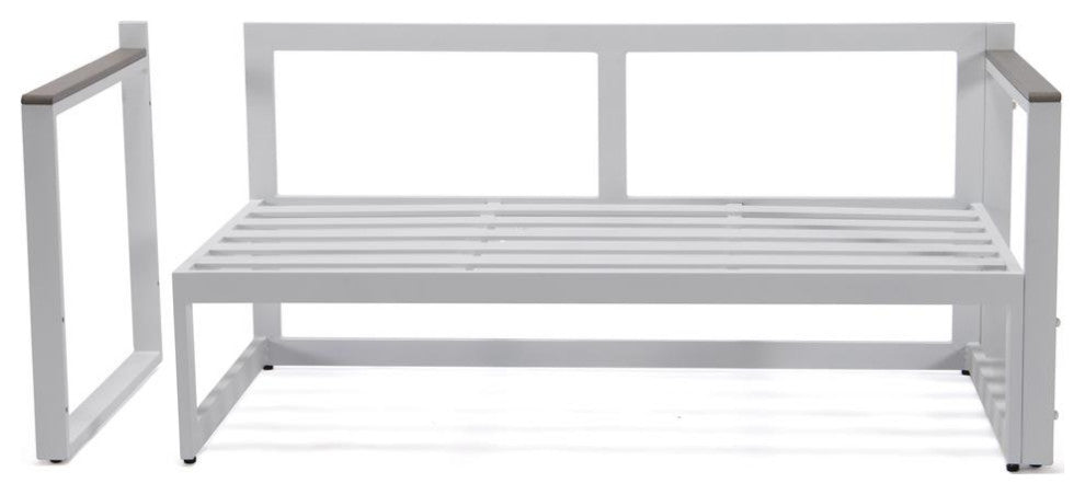 LeisureMod CSLW-80R Chelsea Sectional Adjustable Headrest&Coffee Table Cushions