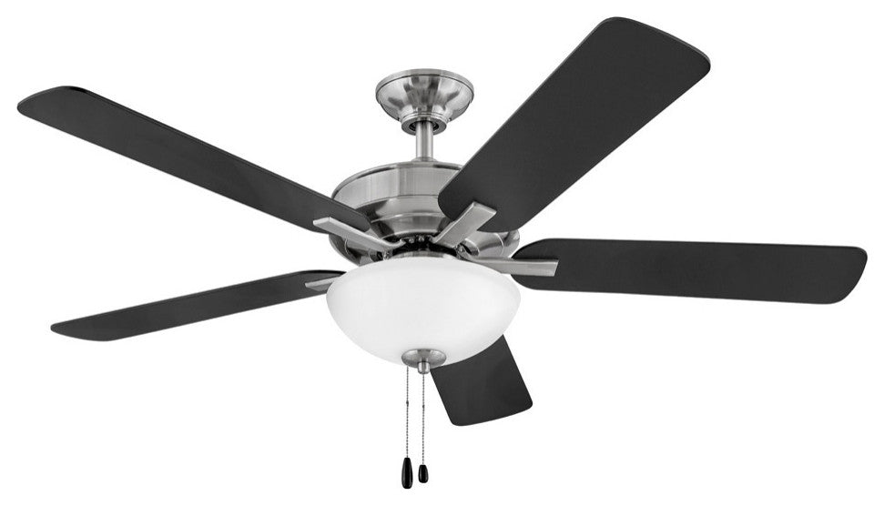 Hinkley Metro 52" LED Indoor Dual Mount Ceiling Fan, Brushed Nickel