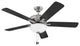 Hinkley Metro 52" LED Indoor Dual Mount Ceiling Fan, Brushed Nickel