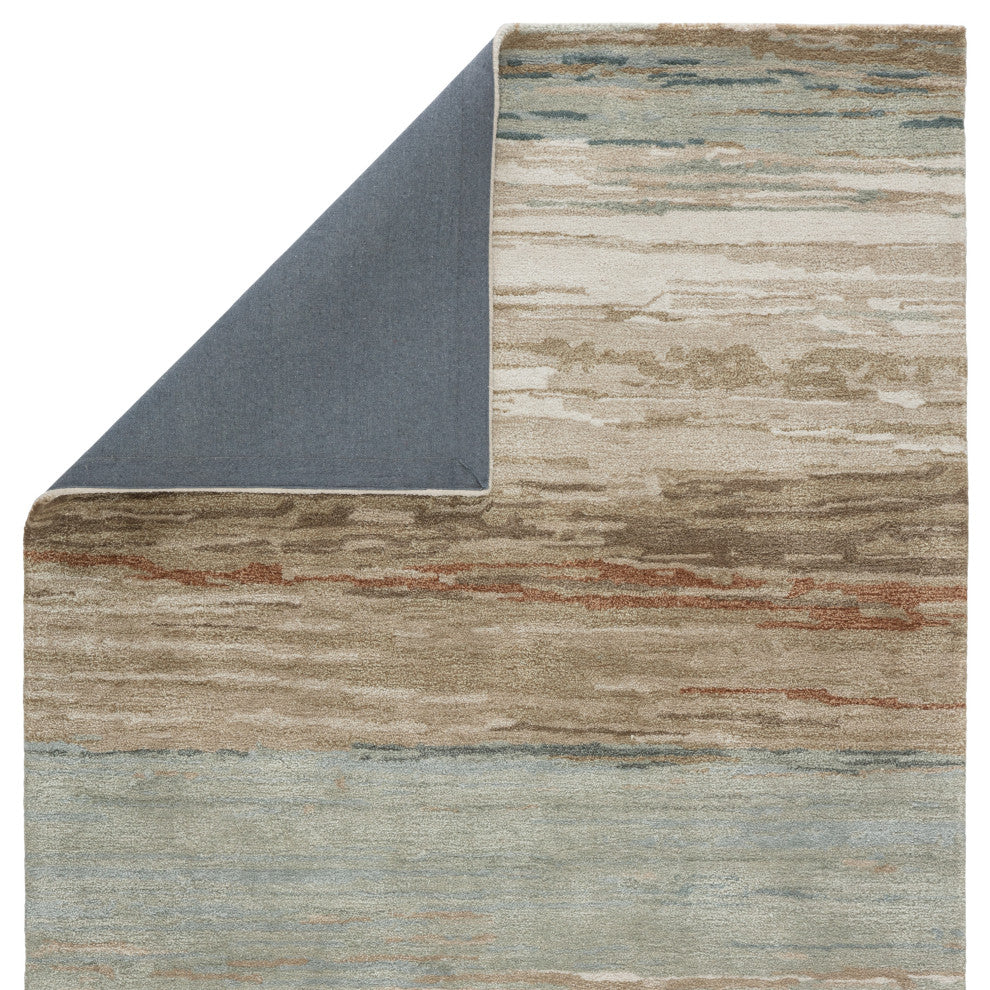 Jaipur Living Mondrian Handmade Abstract Tan/ Light Gray Area Rug 10'X14'