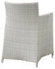 Gray White Junction Armchair Outdoor Patio Wicker Set of 2