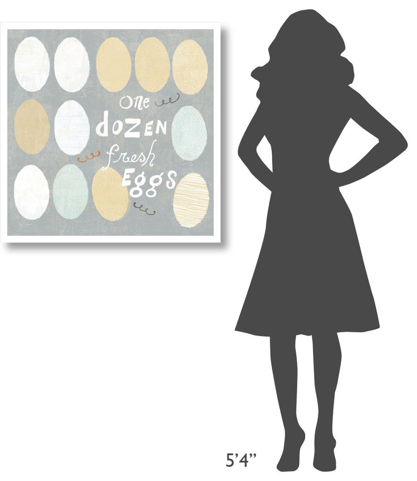 "Fresh Eggs IV" Digital Paper Print by Sue Schlabach, 32"x32"