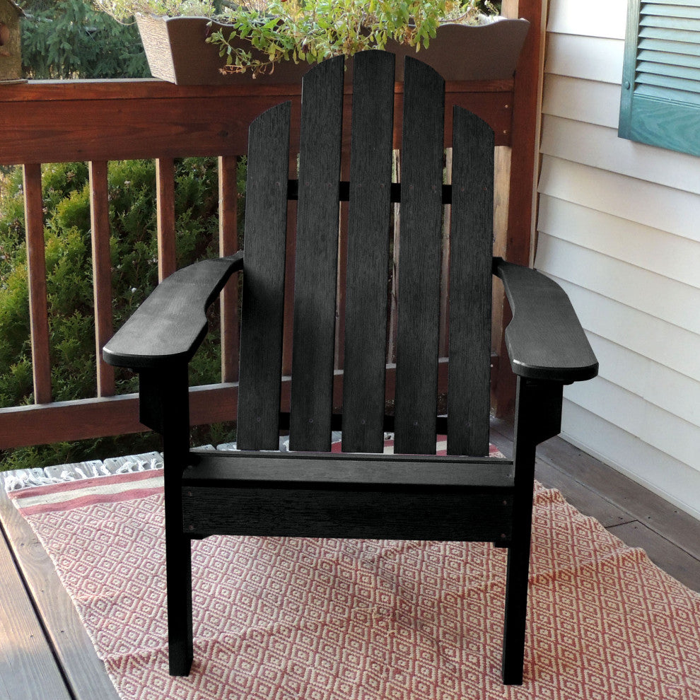 Classic Walden Adirondack Chair, Black