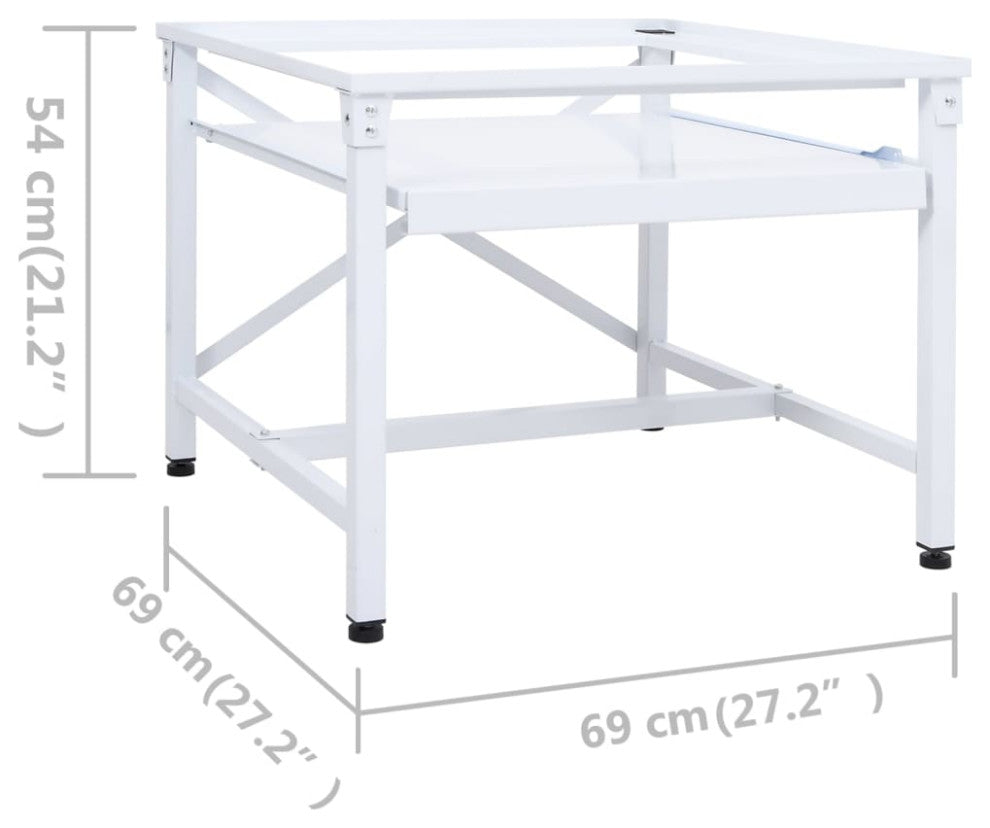 vidaXL Washing Machine Pedestal Washer and Dryer Stand Washing Machine Riser