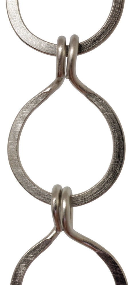 RCH Hardware Brass Round Chandelier Chain, Various Finishes, Polished Nickel, U4