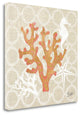 "Beach Linen Coral" By Studio Bella, Giclee Print on Gallery Wrap Canvas