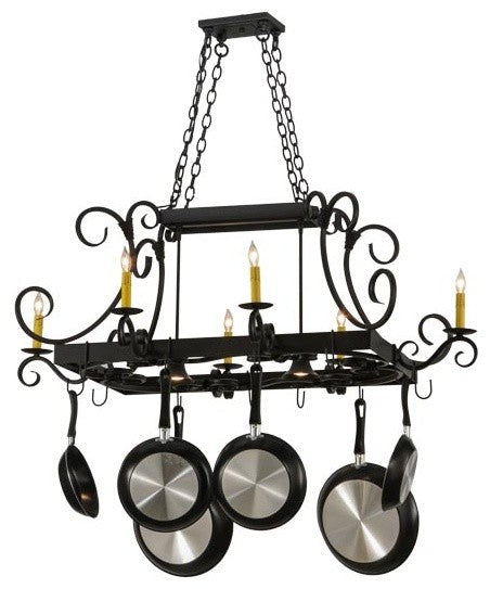 50"L Caiden 6 Light Pot Rack