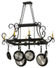 50"L Caiden 6 Light Pot Rack