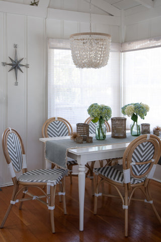 Inverted Pendant Lamp, Bubble Seashell, White