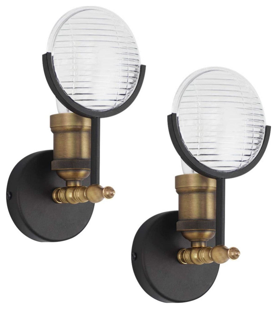 2 pack rustic wall sconce steampunk lantern wall mount fixture