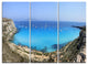 "Cala Rossa Beach Sicily Italy" Metal Wall Art, 3 Panels, 36"x28"