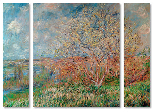 Claude Monet 'Spring 1880' Multi Panel Art Set,, 41"x30"
