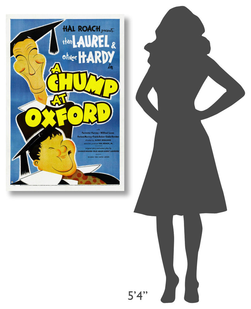 "Laurel & Hardy - A Chump At Oxford" Canvas by Hollywood Photo Archive, 27x40"