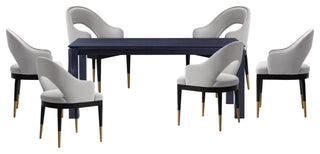 Manhattan Comfort 7-Piece Carrington and Rockaway Dining