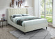 Eva Velvet Upholstered Bed, Cream, King