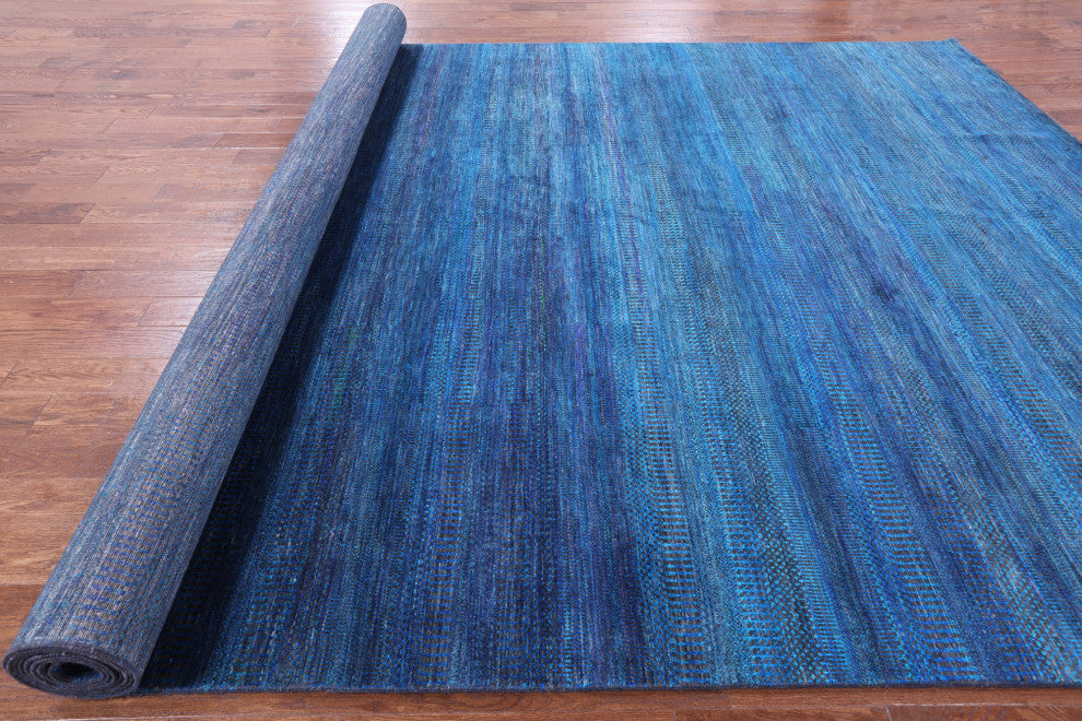 10' 0" X 20' 0" Super Savannah Gabbeh Hand Knotted Wool and Silk Rug Q8620