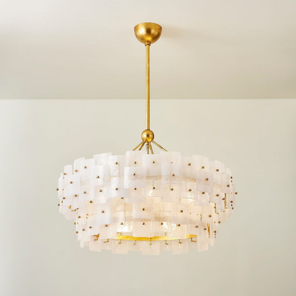 Jacik Chandelier, Vintage Gold Leaf