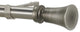 Tama Non-Telescoping Curtain Rod, Antique Silver, 48''