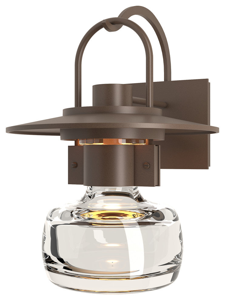 Mason Large Outdoor Sconce, Coastal Bronze Finish - Clear Glass