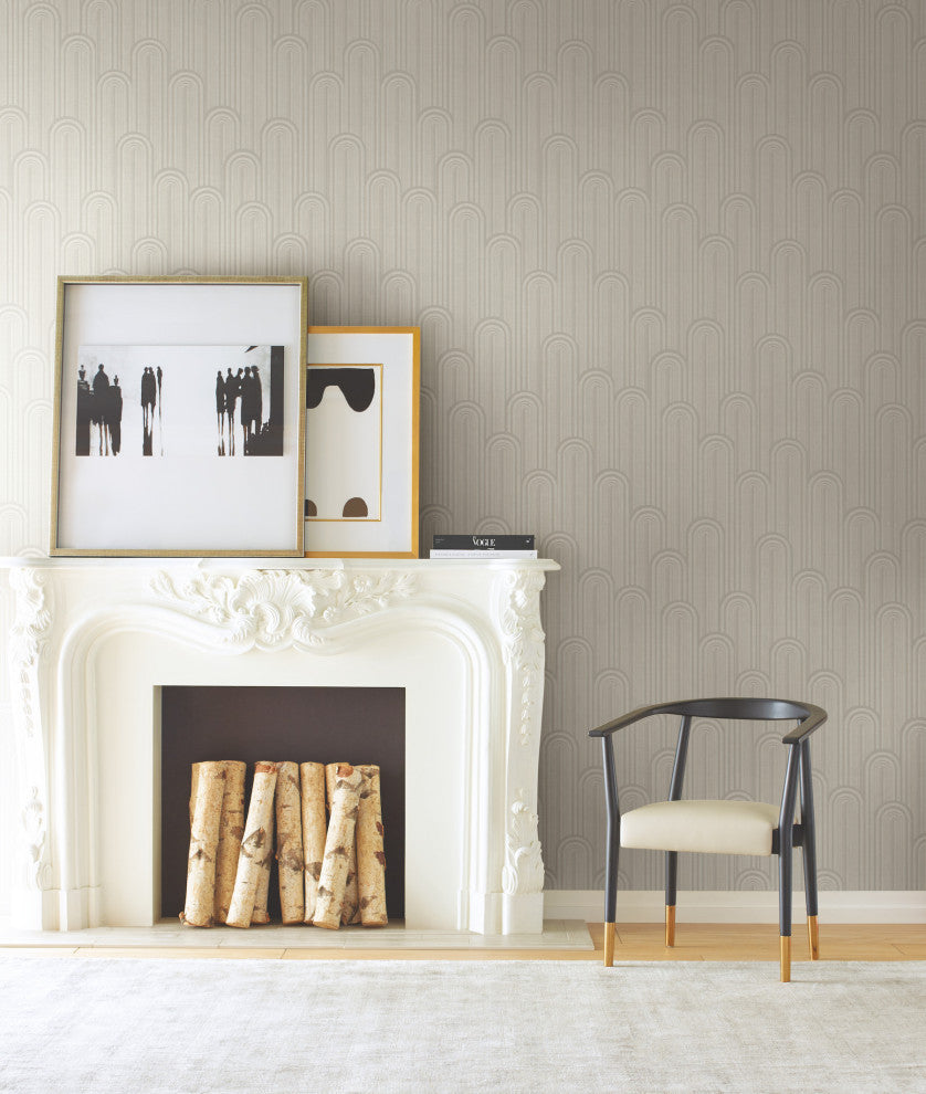 Beige Speakeasy Wallpaper