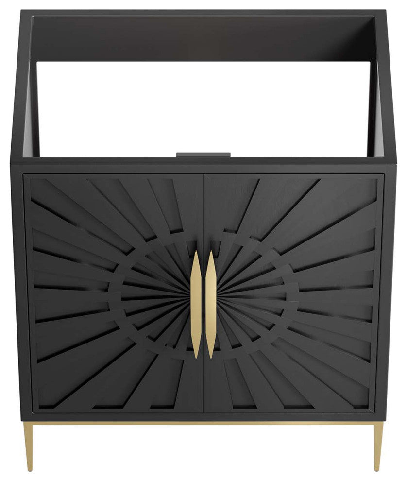 Awaken 30" Bathroom Vanity Cabinet, Black
