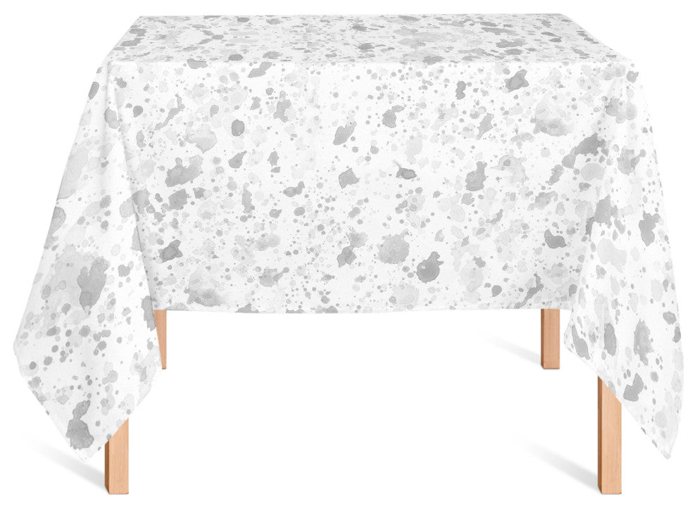 Ink Splatter Gray 2 58x58 Tablecloth