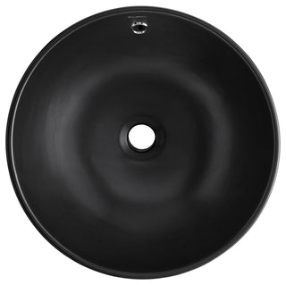 Sublime Round Vessel Sink, Matte Black