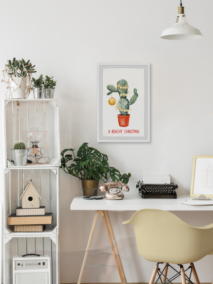 "A Cactus Bloom" Framed Painting Print, 30x45