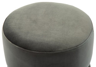 TOV Furniture Yamma Grey Velvet Ottoman