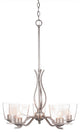 Chandeliers, 4.5" Clear Bubble Glass