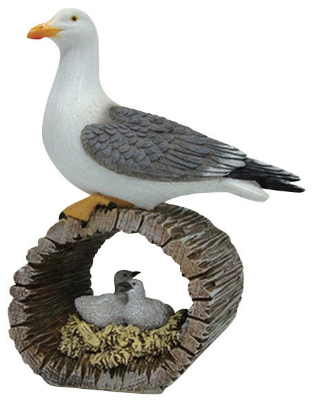 Seagull With Bird Nest