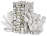 Uttermost Charbel White Bookends, Set/2