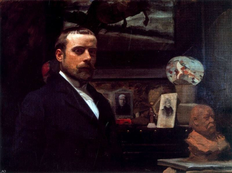 Cecilio Pla y Gallardo Autorretrato, Gallery Wrapped Canvas Print, 21"x28"