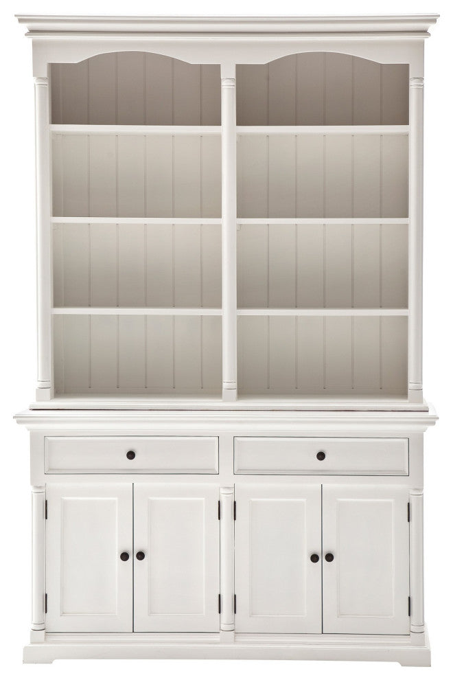 Classic White Hutch Cabinet