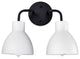 Nuvo Sloan 2-Light Incandescent Matte Black Wall Mount
