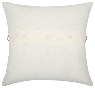 Surya Lsp-003 Cream Pillow Shell With Down Insert 20"H X 20"W
