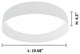 Palomaro - 1-Light LED Ceiling Light - White Glass - White Fabric