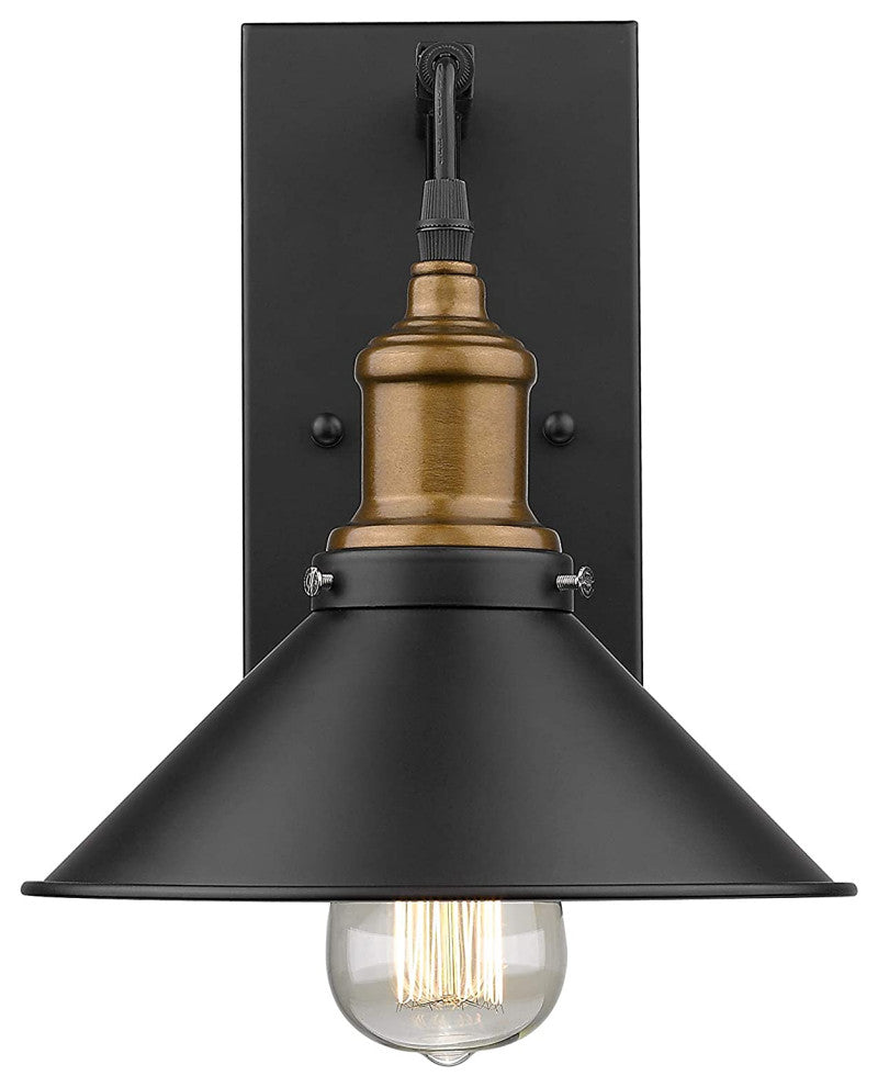 Black Farmhouse Wall Sconce Vintage Industrial Wall Light Fixture