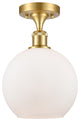 Innovations Lighting 516-1C-SG-G121-8-LED Athens 1 Light 8" Semi-Flush Mount