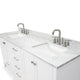 ARIEL Cambridge 73" Rectangle Sinks Bath Vanity Carrara Marble